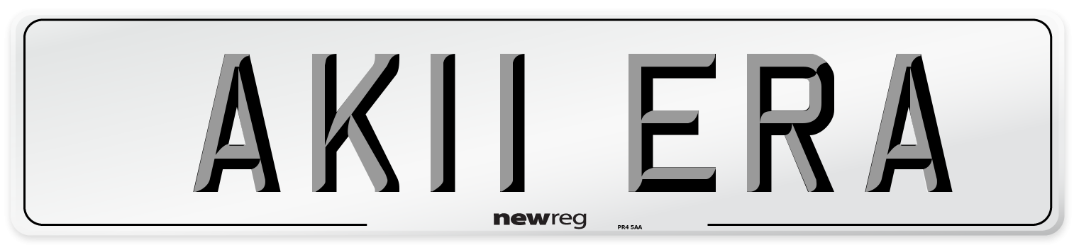 AK11 ERA Number Plate from New Reg
